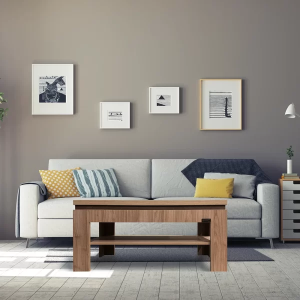 Laminate Coffee Table for Living Room with No Need for Handling, Made in USA - Image 4