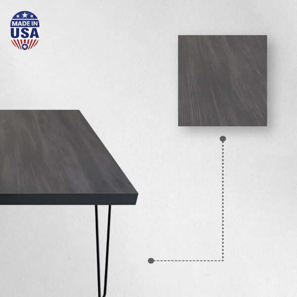 Modern Square Coffee Table for Living Room with Certified Eco-Friendly Materials, Made in USA - Image 2