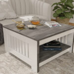 Eco-Friendly Laminate Coffee Table for Living Room With Storage, Made in the USA - Image 3